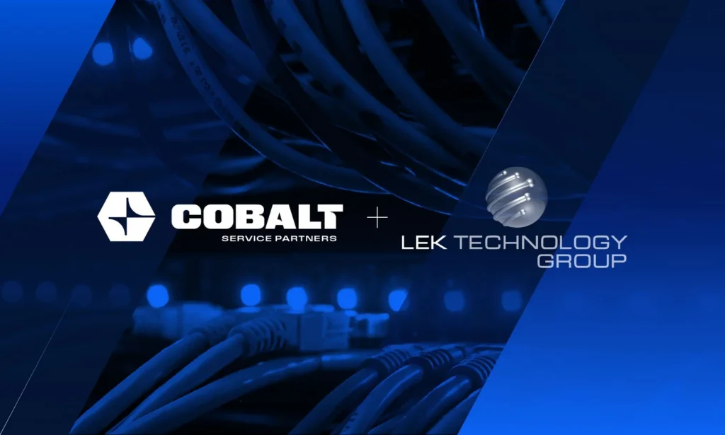 Cobalt and LEK Technology Group logo lockup thumbnail