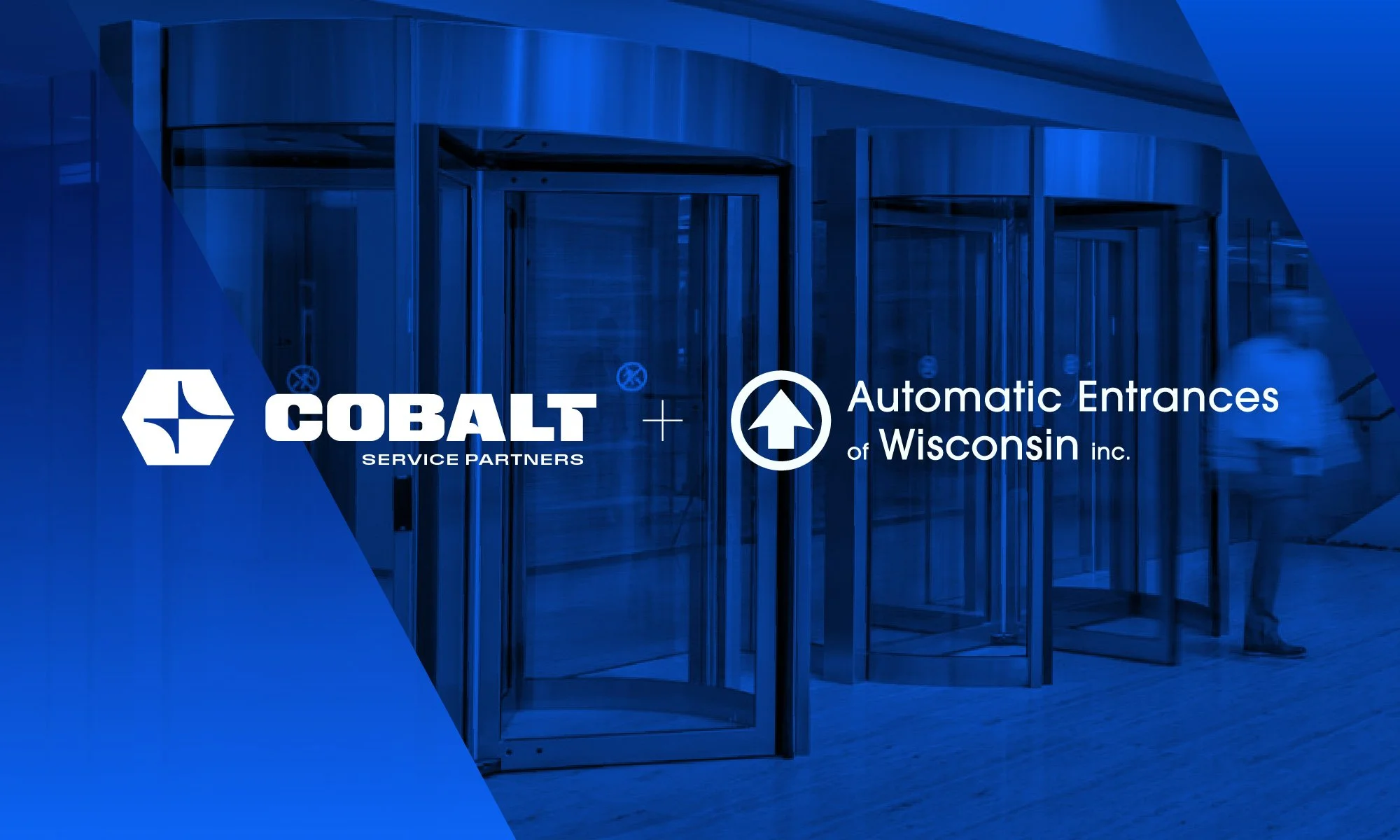 Cobalt and Automatic Entrances of Wisconsin logo lockup thumbnail