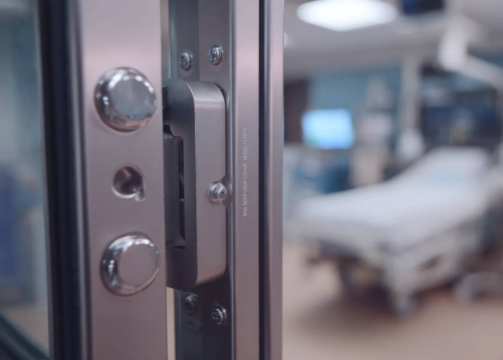 door locking technology close up